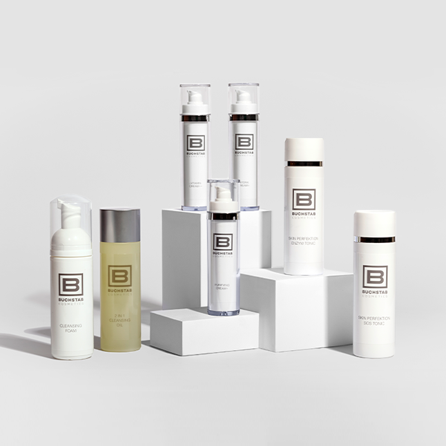 Produkte der veganen Eigenmarke von Kosmetik Buchstab